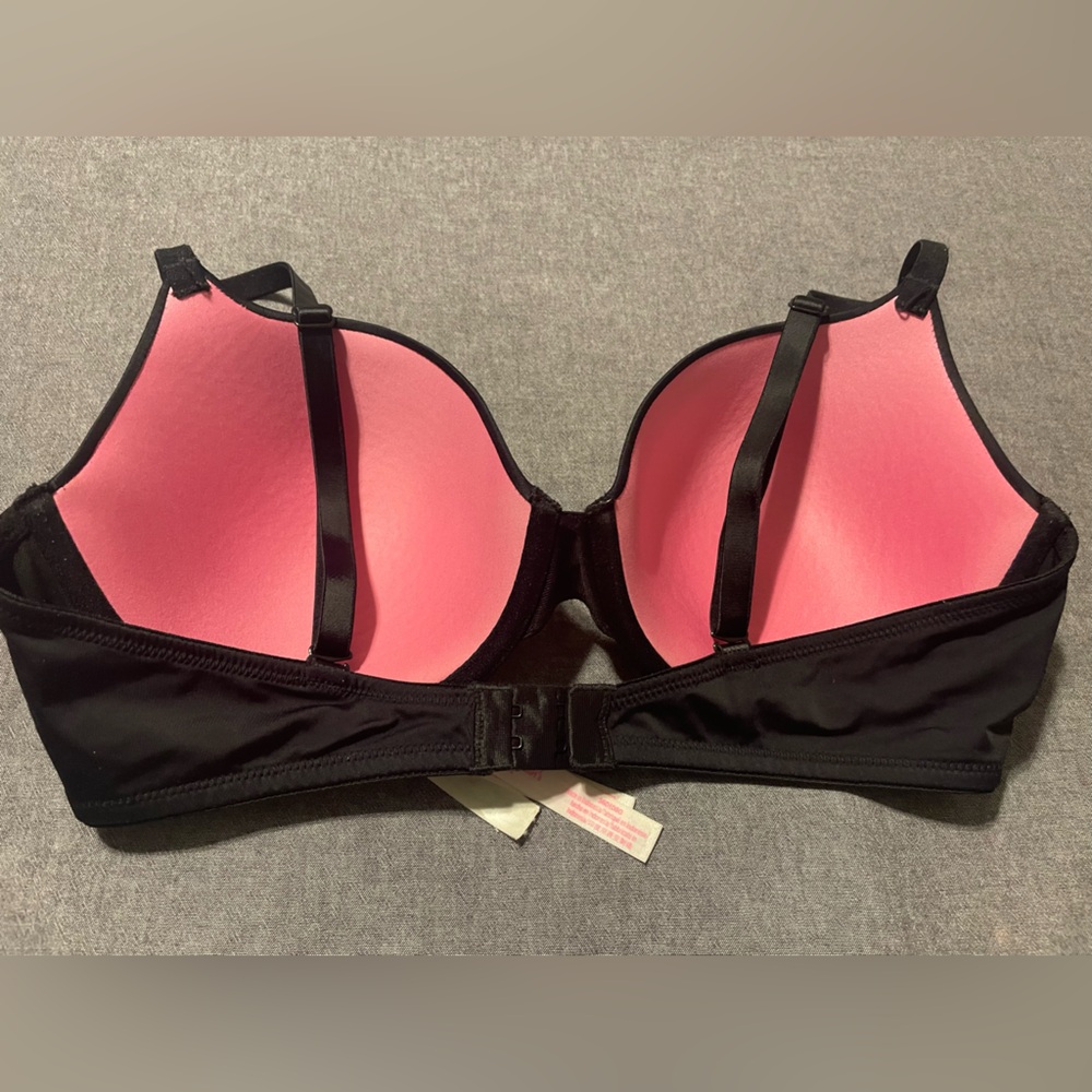 Victoria's Secret Black Bra with Pink and Yellow Floral Accents - Picture 2 of 7